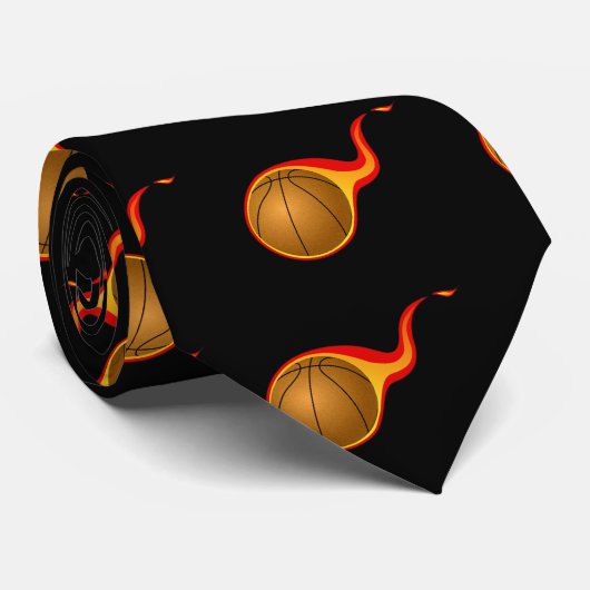 Basketballbälle Krawatte (Gerollt)