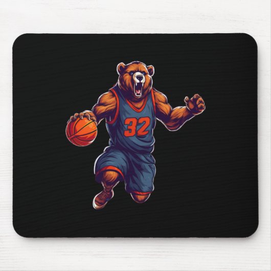 Basketballbär 1 mousepad (Vorne)