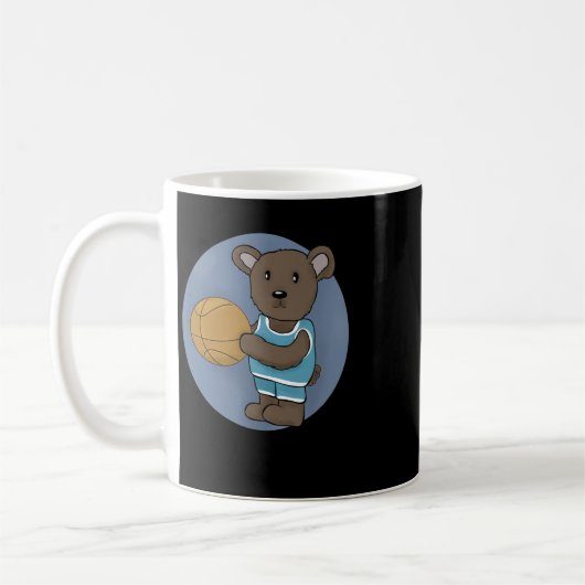 Basketballbär Kaffeetasse (Links)