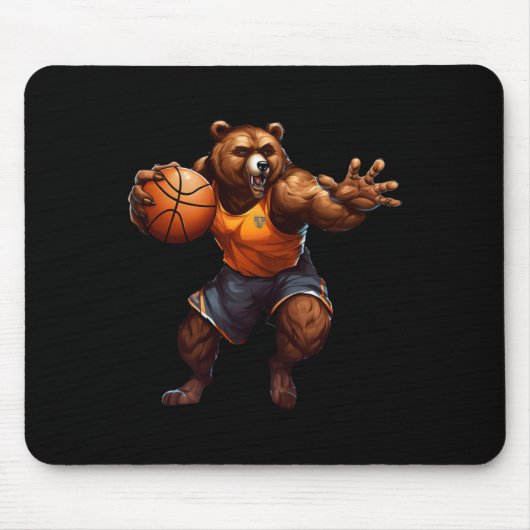 Basketballbär Mousepad (Vorne)