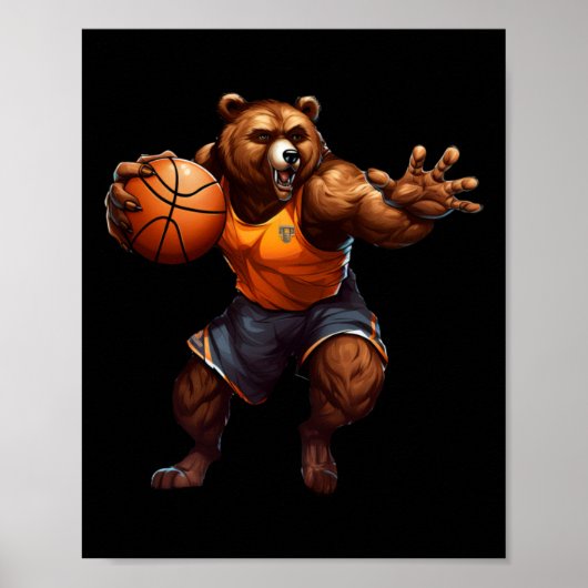 Basketballbär Poster (Vorne)