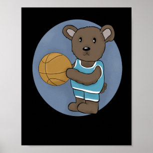 Basketballbär Poster