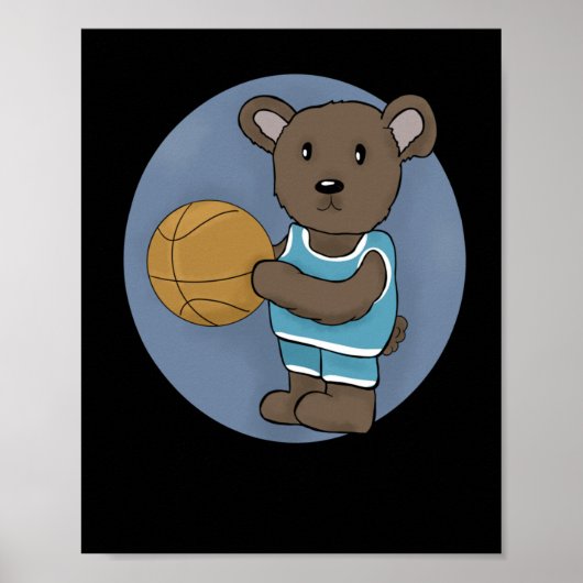 Basketballbär Poster (Vorne)