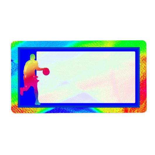 Basketballbeleuchtung - Etikett (Vorne)