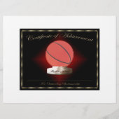 Basketballbescheinigung Flyer (Vorne)