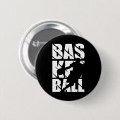 Basketballdesign für Basketballspieler und Basketb Button (Vorne & Hinten)