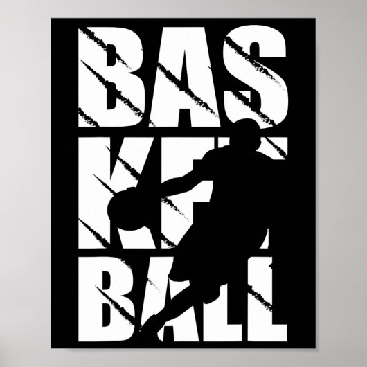 Basketballdesign für Basketballspieler und Basketb Poster (Vorne)