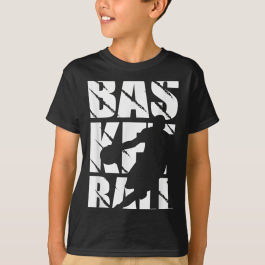 Basketballdesign für Basketballspieler und -korb T-Shirt (Vorderseite)