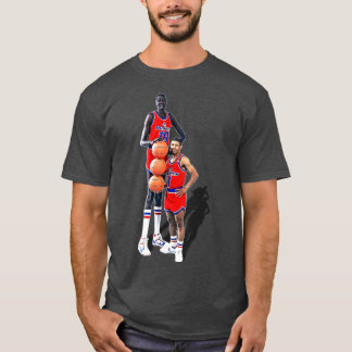 Basketballdesign für Bol und Bogues Retro 90er-Jah T-Shirt