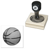 Basketballdesign Holz Briefmarke Gummistempel (Stempel)