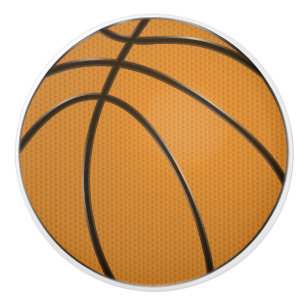 Basketballdesign in klassischem Orange und Schwarz Keramikknauf