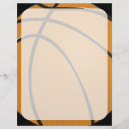 Basketballdesign in Orange und Schwarz