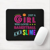 Basketballdesign - Mädchen, die Basketball Lieben Mousepad (Mit Mouse)