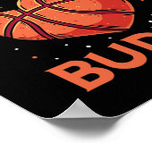 Basketballdesign - Mädchen, die Basketball Lieben Poster (Ecke)