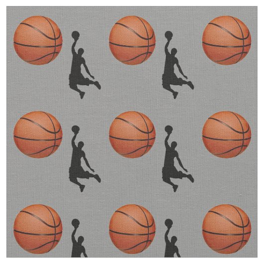 Basketballdesign Stoff (Nahaufnahme)