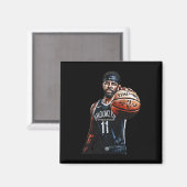 Basketballdesigns Magnet (Vorderseite/Rückseite)