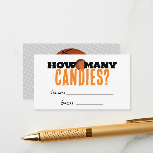 Basketballdusche Wie viele Kanadier schätzen Karte (Vorderseite/Rückseite Beispiel)