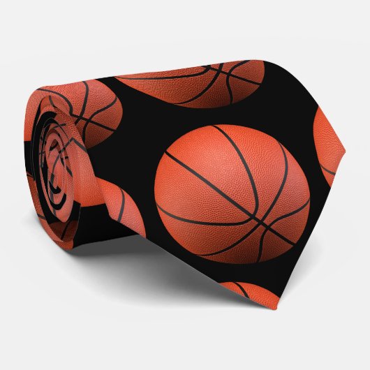 Basketbälle kopieren | Sport-Geschenke Krawatte (Gerollt)