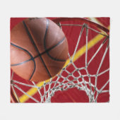 Basketbälle und NettoFleece-Decke Fleecedecke (Vorderseite (Horizontal))