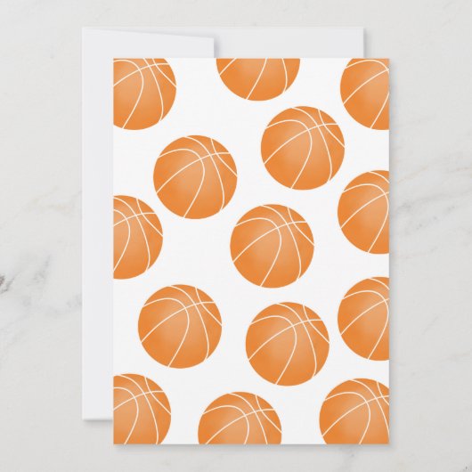 Basketballeinladung Einladung (Rückseite)