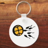Basketballensymbol Schlüsselanhänger (Vorderseite)