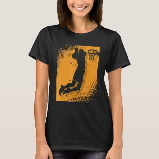Basketballer Basketball Hoop Dunking Basketball Ho T-Shirt (Vorderseite)