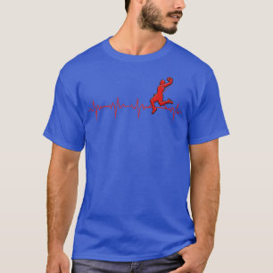 Basketballer Heartbeat Puls EKG Basket Ball T-Shirt