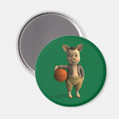 Basketballer Pigment Magnet (Vorderseite/Rückseite)