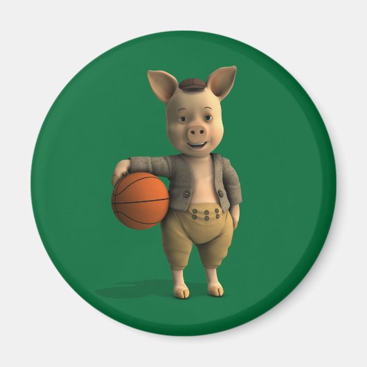 Basketballer Pigment Magnet (Vorne)