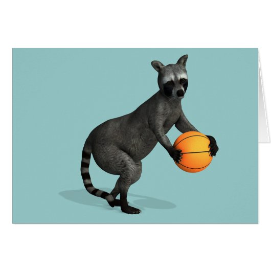 Basketballer Raccoon (Vorderseite (Horizontal))