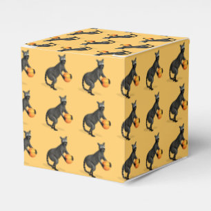 Basketballer Raccoon Geschenkschachtel