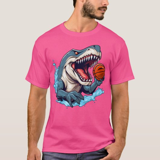 Basketballer Shark T-Shirt (Vorderseite)