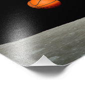 Basketballerde aus dem Universum des Mondes Fotodruck (Ecke)