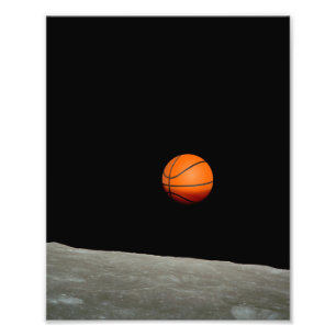 Basketballerde aus dem Universum des Mondes Fotodruck