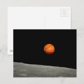 Basketballerde aus dem Universum des Mondes Postkarte (Vorne/Hinten)