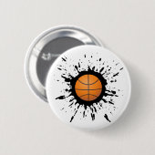 Basketballexplosion Button (Vorne & Hinten)