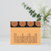 Basketballfächer Postkarte (Stehend Vorderseite)