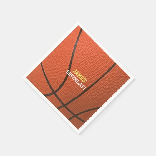 Basketballfeier Personalisiert Serviette (Ecke)