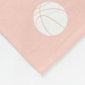 Basketballfeld-Happy-Platz für boho Blume Fleecedecke (Ecke)