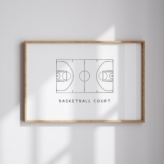 Basketballfeld Poster