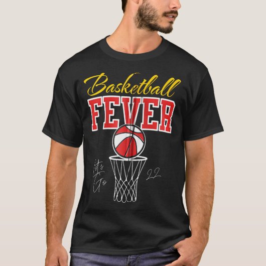 Basketballfieber Frauenbasketballkorb T-Shirt (Vorderseite)