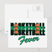 Basketballfieber Postkarte (Vorne/Hinten)