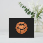 Basketballfläche Postkarte (Stehend Vorderseite)