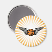 Basketballflügel Magnet (Vorderseite/Rückseite)