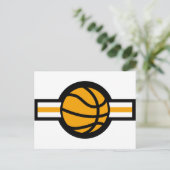 Basketballflugstreifen Postkarte (Stehend Vorderseite)