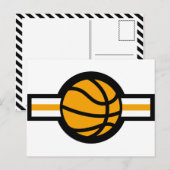 Basketballflugstreifen Postkarte (Vorne/Hinten)