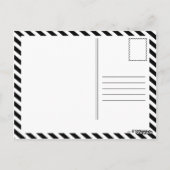 Basketballflugstreifen Postkarte (Rückseite)