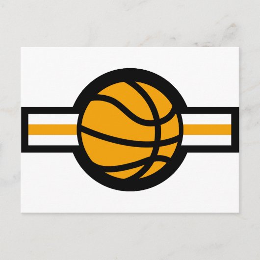Basketballflugstreifen Postkarte (Vorderseite)