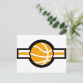Basketballflugstreifen Postkarte (Stehend Vorderseite)