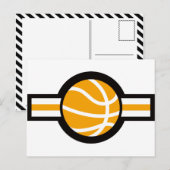 Basketballflugstreifen Postkarte (Vorne/Hinten)